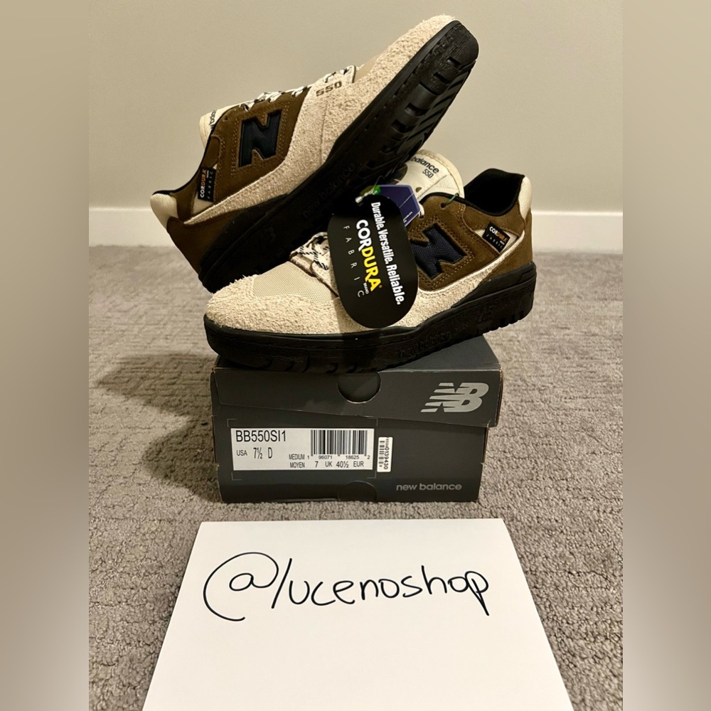 ✅BRAND NEW✅ Size 7.5 New Balance size? x 550 Cordura Pack Sand Brown